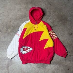 Pro Line Logo Athletic Kansas City Chiefs Sharktooth Vintage Jacket